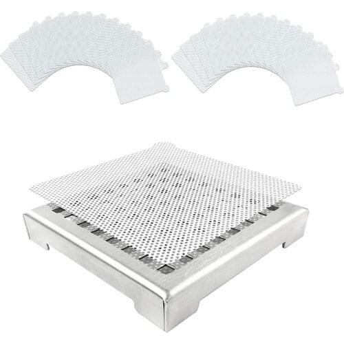 25Pcs/Set Disposable Shower Floor Drain Sticker Hair Catcher Mesh Films Regular Square Drain Pipe Anti-Hair Clogging Sticker
