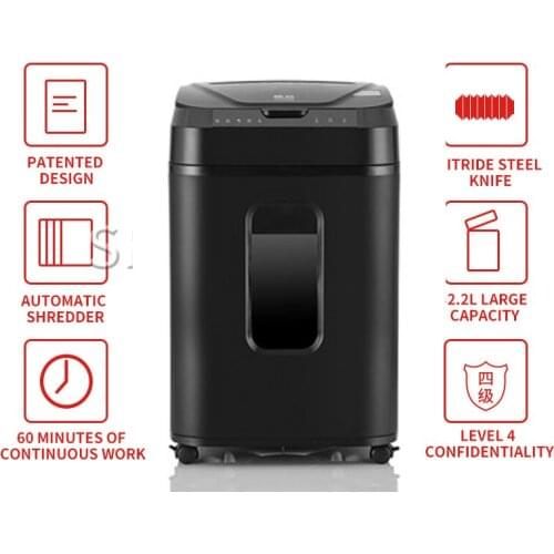 32.2L Paper Shredder Commercial Office Fully automatic large shredder paper Document shredder Electric shredder artifact