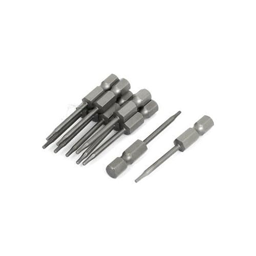 50mm Long H1.5 Hexagon Magnetic Insert Screwdriver Bits 10pcs