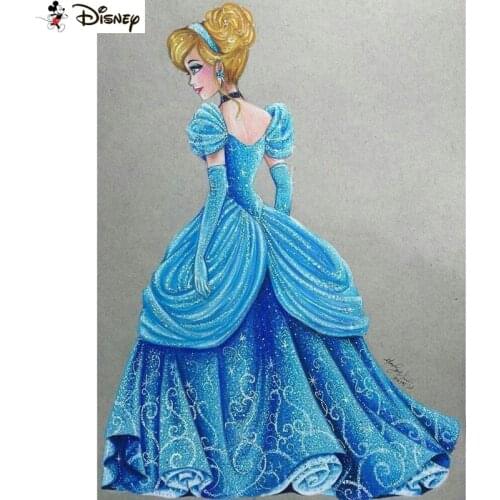 Disney Art 5D Diy Diamond Painting "Cartoon princess" Diamond Pictures Cross Stitch 3D Rhinestone Embroidery Decor A30996