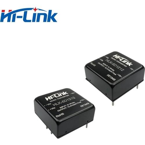 Free Ship 10pcs/lot 12V Input to 12V 420mA Isolated DC DC switch power supply HLK-5D1212