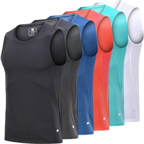 Mens Quick Dry Slim Fit Sleeveless Sports Vest T-Shirt For Training, Running,Fitness,Gym Tank Top Men Sports Show Muscle Vest