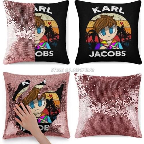 Design Sequin Pillowcase Throw Pillow Case 40cmX40cm Kj Dream Smp Spoon Dreamwastaken Table Tubbo Dream Georgenotfound