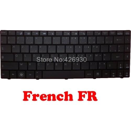 FR IT Keyboard For MSI X320 X300 X340 U230 S1N-1EIT2A1-SA0 V103522AK1 S1N-1EFR291-SA0 S1N-1EUS221-SA0 S1N-1EBE2A1-SA0 V109345A