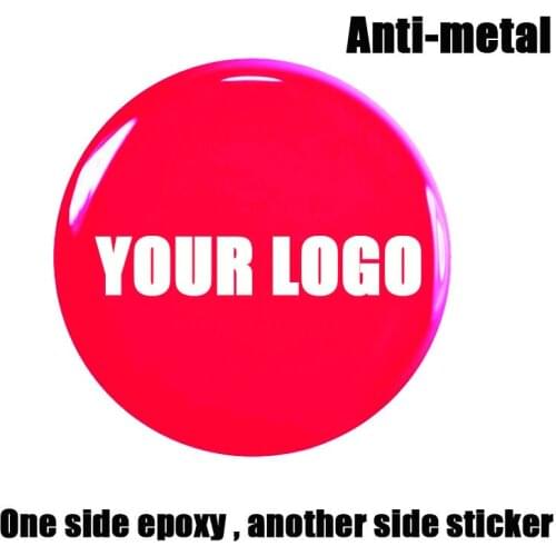 Customized Logo NTAG213 Anti-Metal Epoxy Label Sticker 13.56MHz 14443A protocol