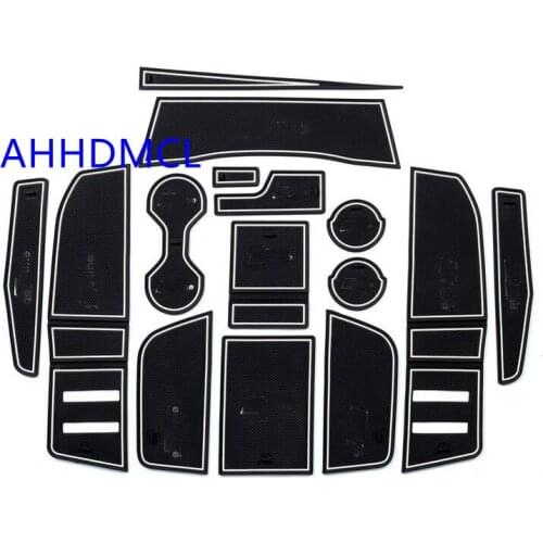 Car Door Groove Mat Gate Slot Cup Armrest Storage Pad Mat For Audi Q3 2019