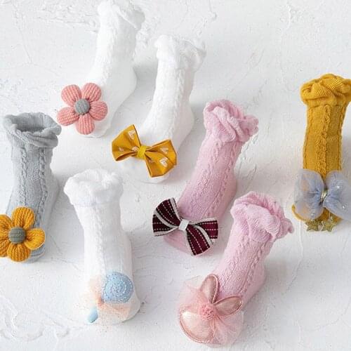 Summer Mesh Breathable Baby Socks Cute Flower Baby Girls Socks Star Rabbit Princess Infant Toddler Floor Sock