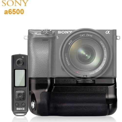 Meike MK-A6500 Pro Battery Grip 2.4GHZ Remote Controller 100M Vertical-shooting For Sony A6500 Camera Battery Grip