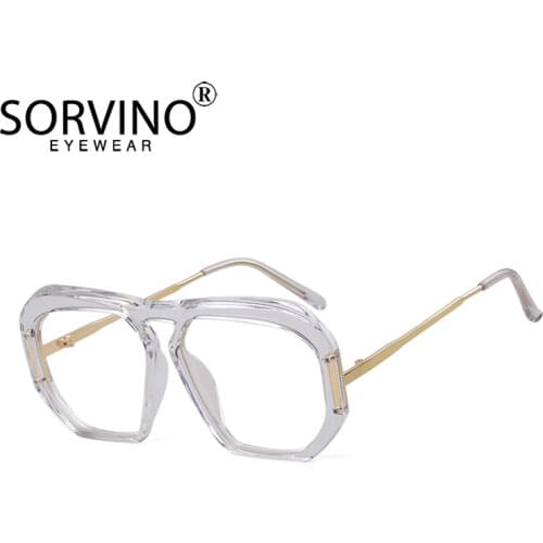 SORVINO Retro Designer Oversized Pilot Sunglasses Women Men 90s High Quality Luxury Brand Square Sun Glasses Big Shades SP236