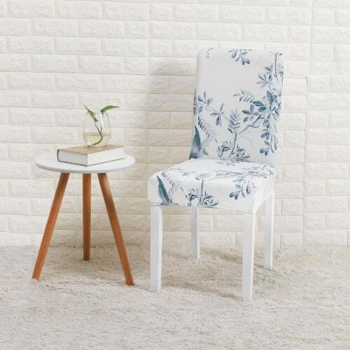 Printed elastic chair cover banquet chair cover wedding party restaurant Universal polyester chair cover