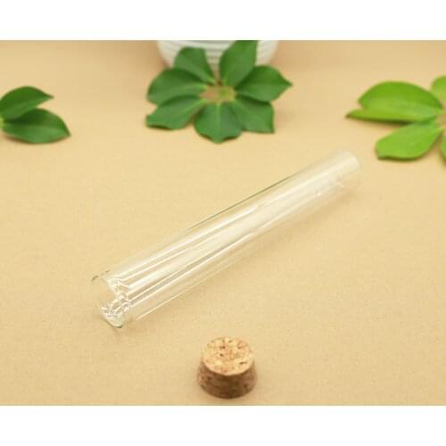 6 Pieces 30*200mm 110ml Corks Glass Bottle Stopper Long Tube Spicy Storage Transparent Bottle Container Glass Simple Jars Vial