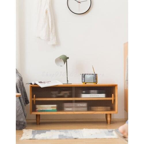 Door sliding door shoe cabinet changing shoe stool one-piece household Changhong glass 80cm long space saving can sit all solid