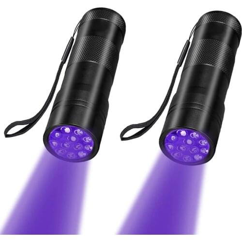 12 LEDs 395nm UV Handheld Flashlight Black Light Ultraviolet Urine Detector Torch linterna For Dog/Cat/Pet Urine & Dry Stains