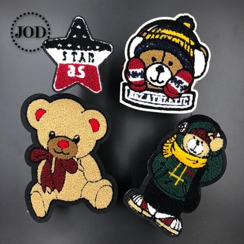 JOD Large Wool Embroidered Cartoon Sew on Patches for Clothing Decorative Clothes Patch Applique Children Stickers Badges @20