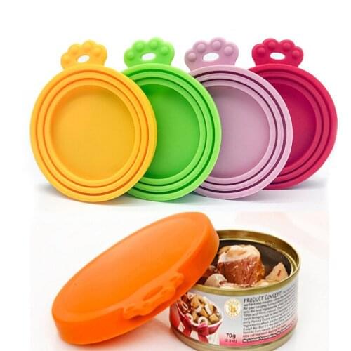 Silicone Preservation Lid Cat Food Canned Dog Food Sealing Lid Three-in-one Food Preservation Lid Pet Canned Lid