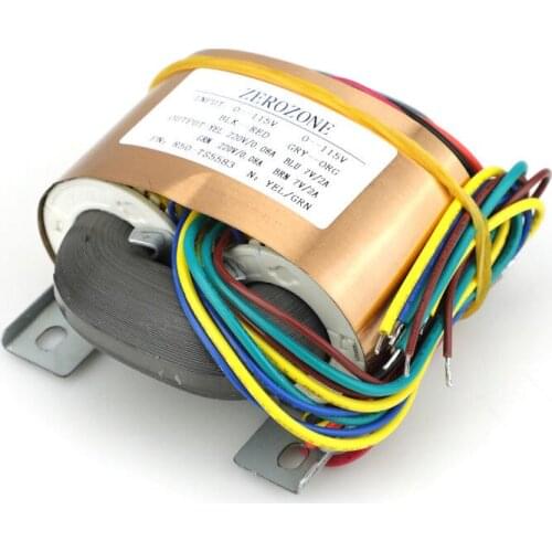 GZLOZONE 50VA R-core Transformer 115V/230V To 220V+220V +7V +7V For Tube Preamp
