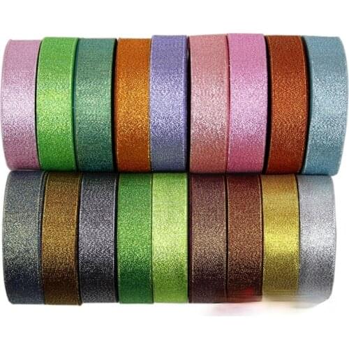 20mm Christmas Glitter Onion Ribbon for Wedding Party Decoration DIY Gift Wrapping Festival handmade Accessories 22Meters/roll