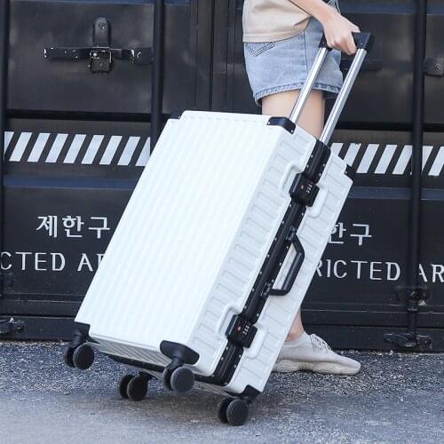 Aluminum frame Hard case suitcase waterproof carry on luggage bag Traveling luggage bags with wheels suitcases and travel bags