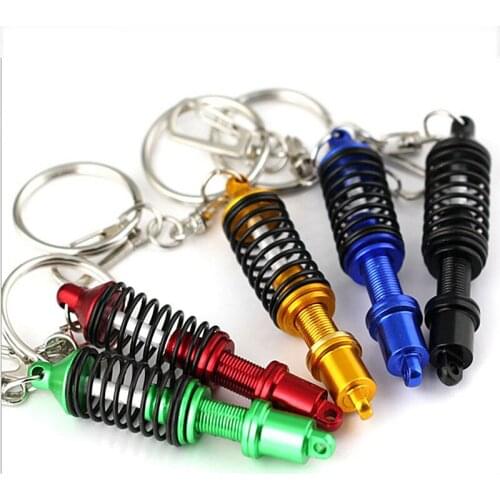 Car Auto Tuning Parts Key Chain Shock Absorber Keychain Keyring Spring Shock Absorber F-Best