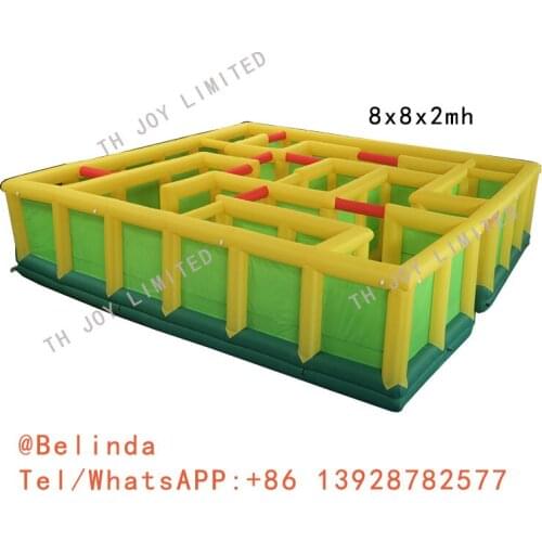 Free Shipping To Door Oxford Fabric Inflatable Maze Game Inflatable Puzzle Game For Kids And Adults