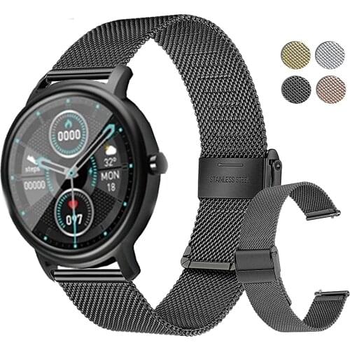 Metal Bracelet For Xiaomi Mibro Air Strap Smart Watch 20MM Band Stainless Steel Wristbands For Mi bro Air Correa Accessories