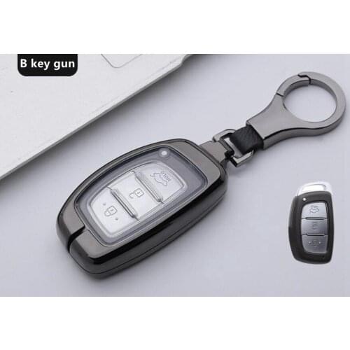 Car Key Case Shell For Hyundai IX35 IX25 I30 KONA KAUAI Solaris Azera Elantra Accent Santa Fe 2017 2018 2019 Smart Key Protect