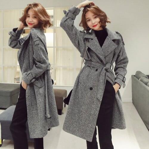 HAMALIEL Women's Plaid Coats