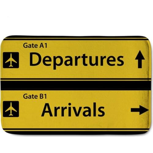 Funny Russian Tapetes Arrival Departure Outdoor Indoor Entrance Doormat Carpet for Living Room Non-slip Floor Mats Door Bath Mat