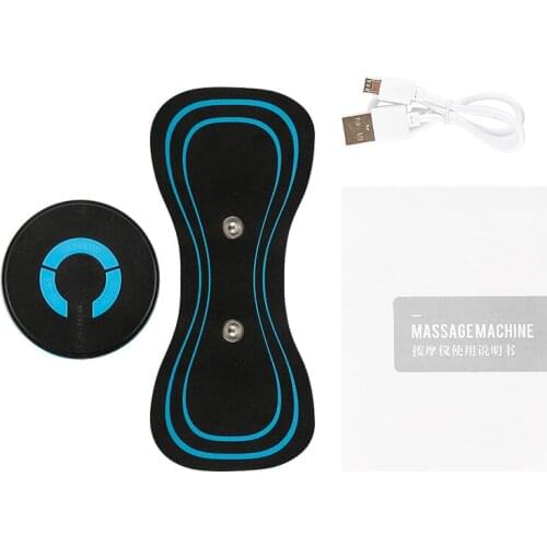 Portable Mini Electric Neck Back Body Massager Cervical Massage Stimulator Pain Relief Massage Patch With USB Charging Cable