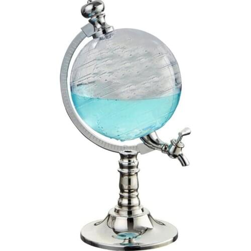 Whiskey Decanter Set Globe Dispenser Antique Glass Liquor Wine Dispenser Western Restaurant Bar Props