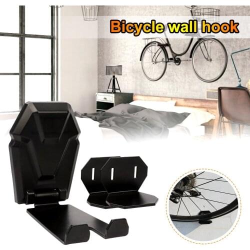 MTB Bike Wall Mount Hanger Pedal Hook Tire Hook Load bearing 20KG Steel Road Bicycle Racks for Garage and Apartment