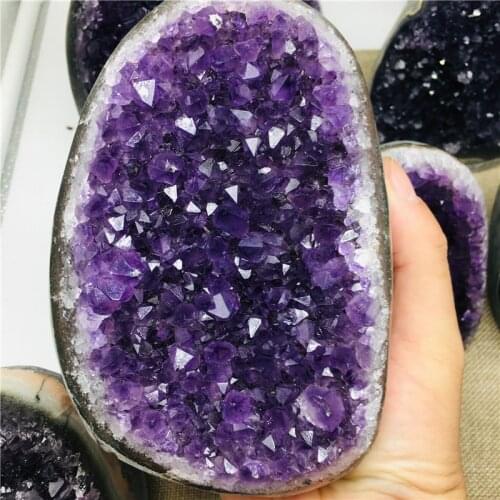 Natural Uruguay Dream Amethyst Quartz Crystal Cluster Specimen Healing 1pc