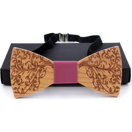 Novelty Wooden Bow Tie Mens Wedding Party Fashion Men Accessories Butterfly Wood Bowtie 3D Handmade Wood Bow tie Gravata Corbata