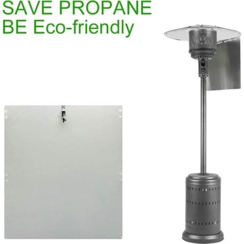 1/3pcs Patio Heater Reflector Shield Outdoor Heaters for Propane Natural Gas Table Top Heaters Foldable Garden Supplies