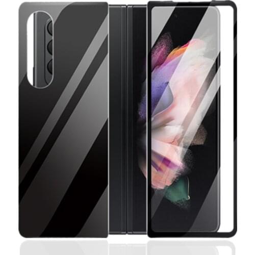 Front & Back Temperee Glass for Samsung Galaxy Z Fold 3 5G Screen Protective Film Anti-shatter Glass For Galaxy Z FOLD3 Cover