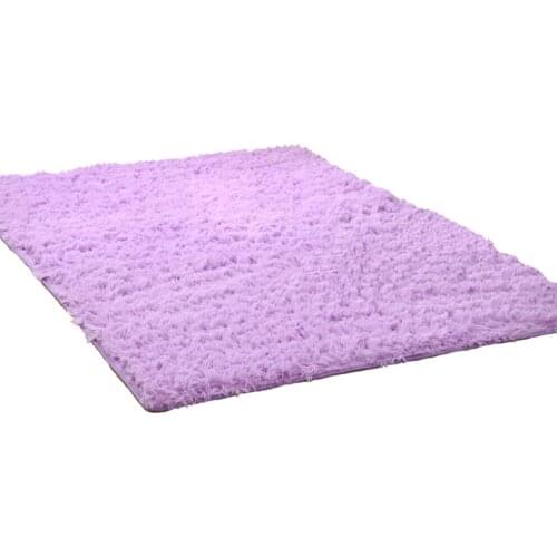 Plush Carpet Fluffy Floor Mat Anti-Slip for Living Room Bedroom Soft Comfortable Carpet Colorful Doormat for Home