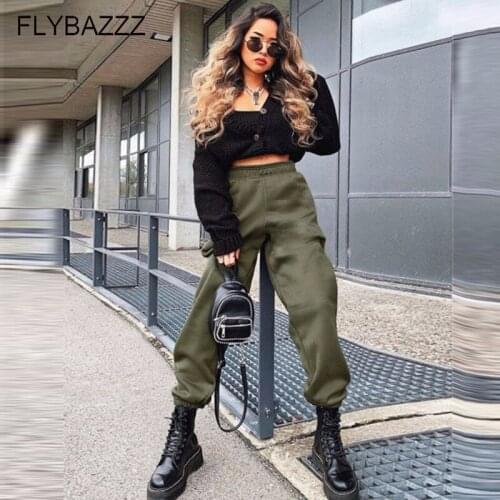 Women Loose Joggers Wide Leg SweatPants Solid Trousers Plus Size Soft High Waist Elastic Sport Pants Streetwear Casual Yoga Pant