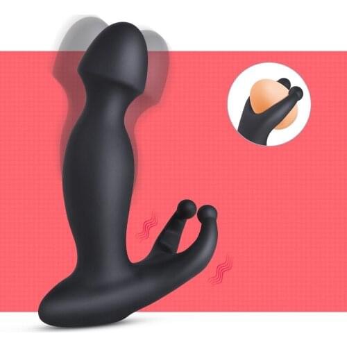 Vibrator Anal Butt Plug, Black Silicone Butt Plug Sex Toys For Adults, G Spot Prostate Massager Anus Stimulator For Men