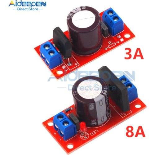 AC 18V 3A 8A Rectifier Filter Power Board With Red LED Indicator AC Single Power to DC Single Source Board Rectifier