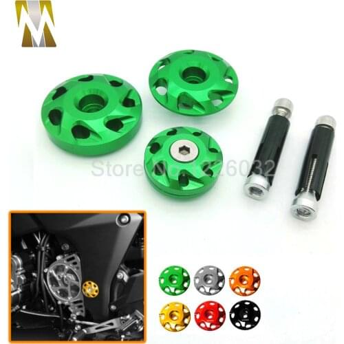 For kawasaki Z1000 10-14 2010 2011 2012 2013 2014 Motorcycle Parts Sales CNC Aluminum Frame Hole Cover 6 Colors