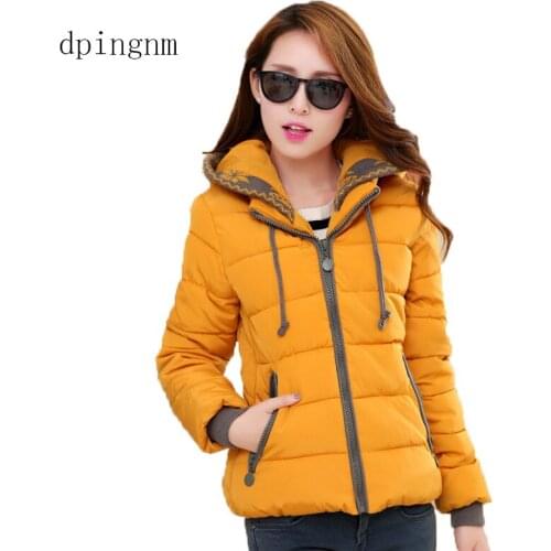 Women short parkas Winter Jacket coat 2019 Fashion Autumn Solid Warm Thicken hooded Padded Down Parkas Female Top Clothing Coat