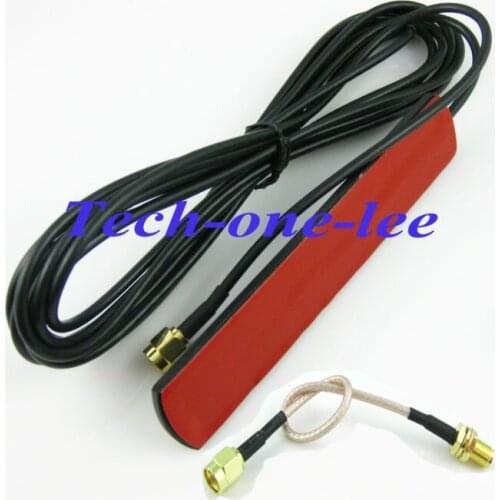 2dbi - 3dbi gsm 824-960Mhz 1710-1990Mhz GSM antenna SMA plug male 1.5M Cable+RP SMA male to SMA female pigtail cable RG316 15cm