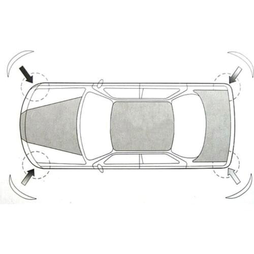 4 Pcs Auto Body Bumper Guard Protector Sticker Anti-rub Bar Car Bumper Strips