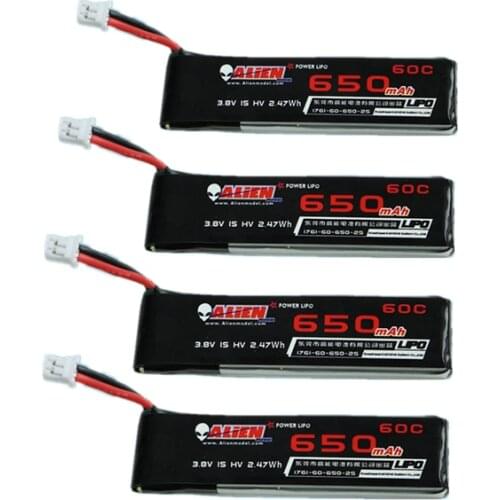 Lipo Battery HV 4.35V 650mAh 1S 60C 3.8V Lithium Battery XT30 PH2.0 Connector for Happymodel Moblite7 FPV Racing Drone Parts
