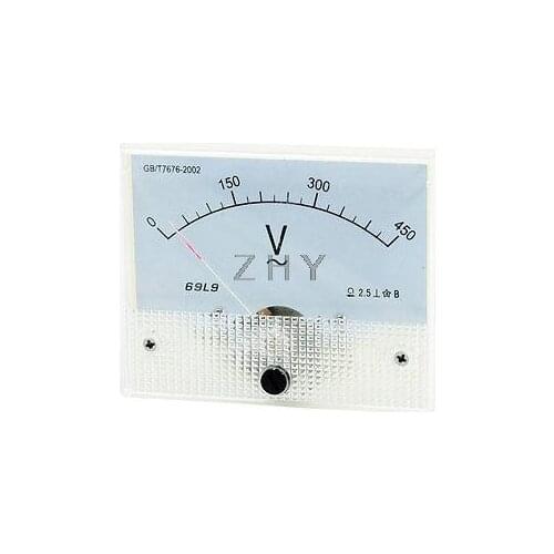 AC 1V 5V 10V 20V 30V 50V 100V 150V 300V 450V Range Analog Voltage Voltmeter Panel Meter 69L9