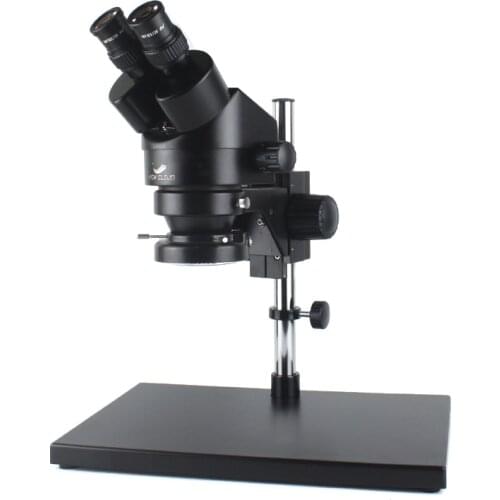 7X-45X Magnification Continuous Zoom Binocular Industrial Stereo Microscope 56 Adjustable LED Lights For Phone PCB SMD Repair