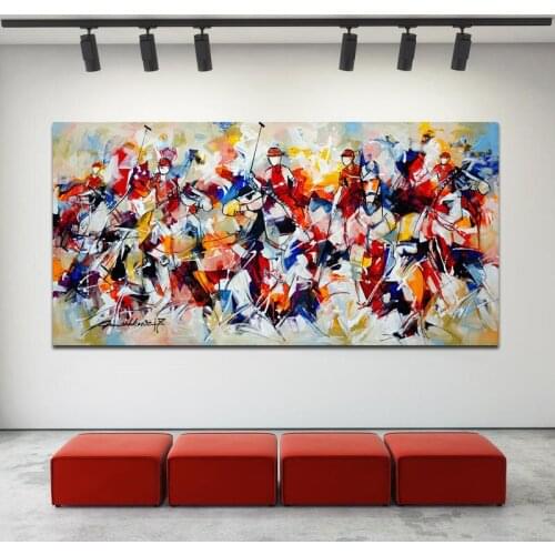 Large DIY Diamond painting landscape Diamond embroidery Graffiti Art Horse Racing Game 5D mosaic rhinestone wall Decoration