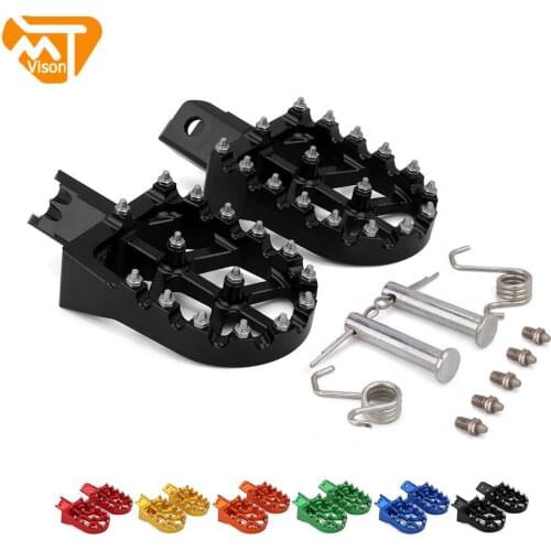 CNC Aluminum Motorcycle Footrest Foot Pegs Footpeg Universal For HONDA CRF XR 50 70 110 M2R SDG DHZ SSR KAYO
