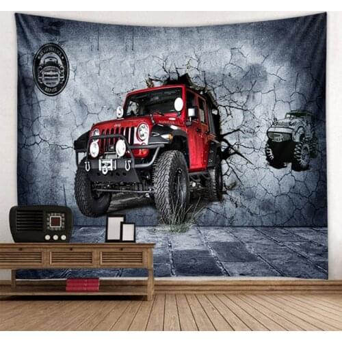 Racing Car, Street Art, Tapestry Wall Hangings, Sports Car Wall Hangings, Extreme Speed Sports Wall Mats, Bedroom Decoration