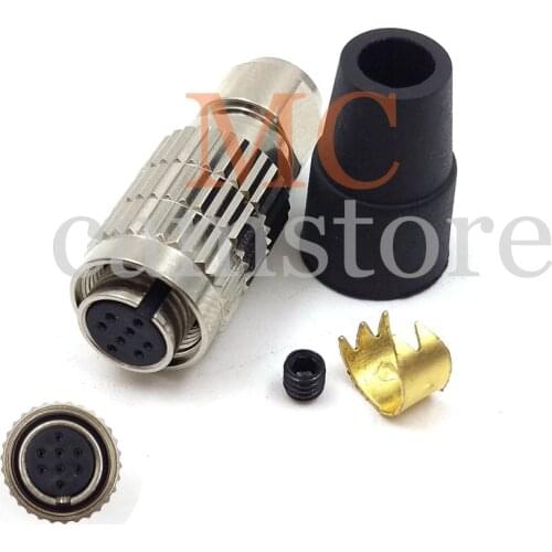 Hirose 8pin Connector HR25-7TP-8S(72) for IO Power Trigger Cable GIGE AVT CCD Camera, Replacement- ACC-01-3006 / 3005 / 3000